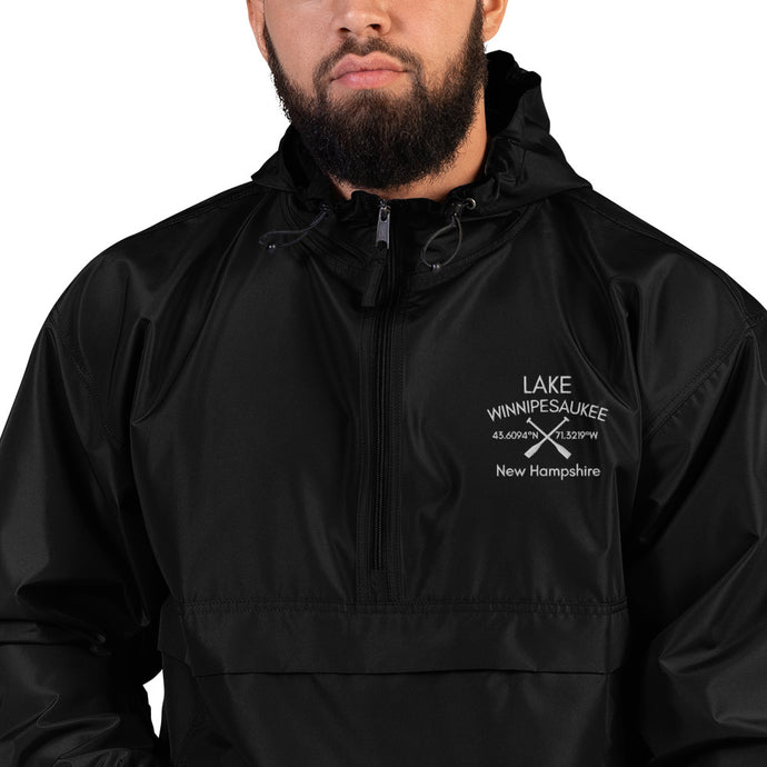 Lake Winnipesaukee Unisex Embroidered Champion Packable Jacket