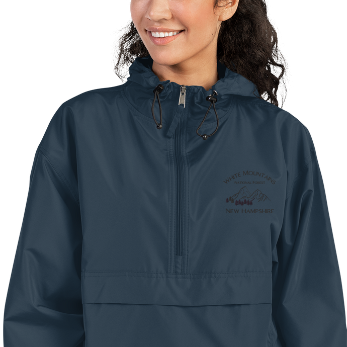 White Mountains NH Embroidered Champion Packable Jacket