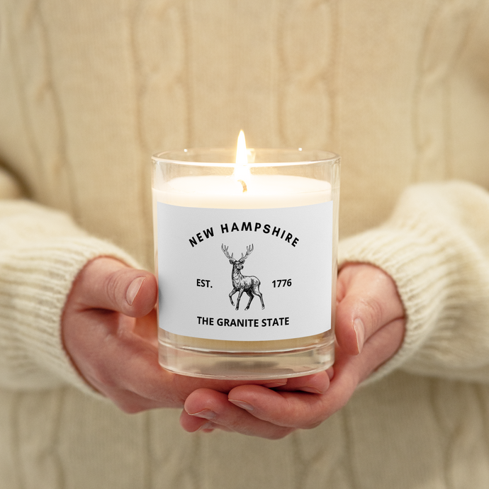 New Hampshire Deer Unscented Soy Candle