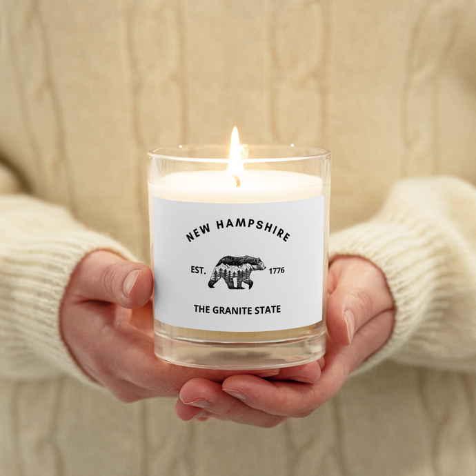 New Hampshire Bear Unscented Soy Candle