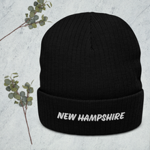 Load image into Gallery viewer, New Hampshire Ribbed knit beanie
