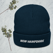 Load image into Gallery viewer, New Hampshire Ribbed knit beanie
