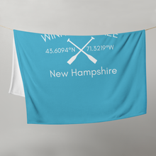 Load image into Gallery viewer, Lake Winnipesaukee Throw Blanket
