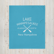 Load image into Gallery viewer, Lake Winnipesaukee Throw Blanket
