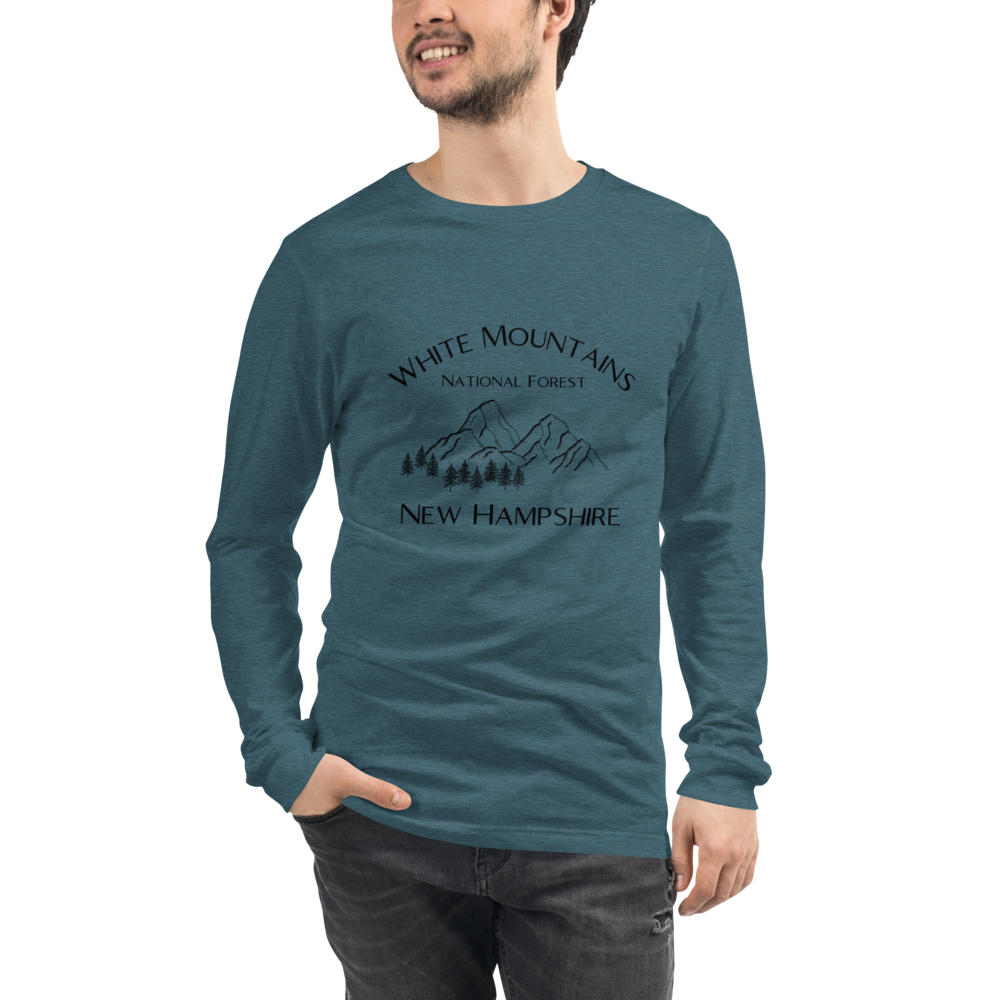 White Mountains Unisex Long Sleeve Tee – Organized Chaos 603